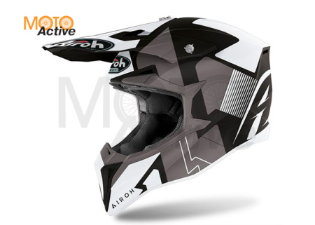 Кроссовый шлем Airoh Wraap Raze Black Matt